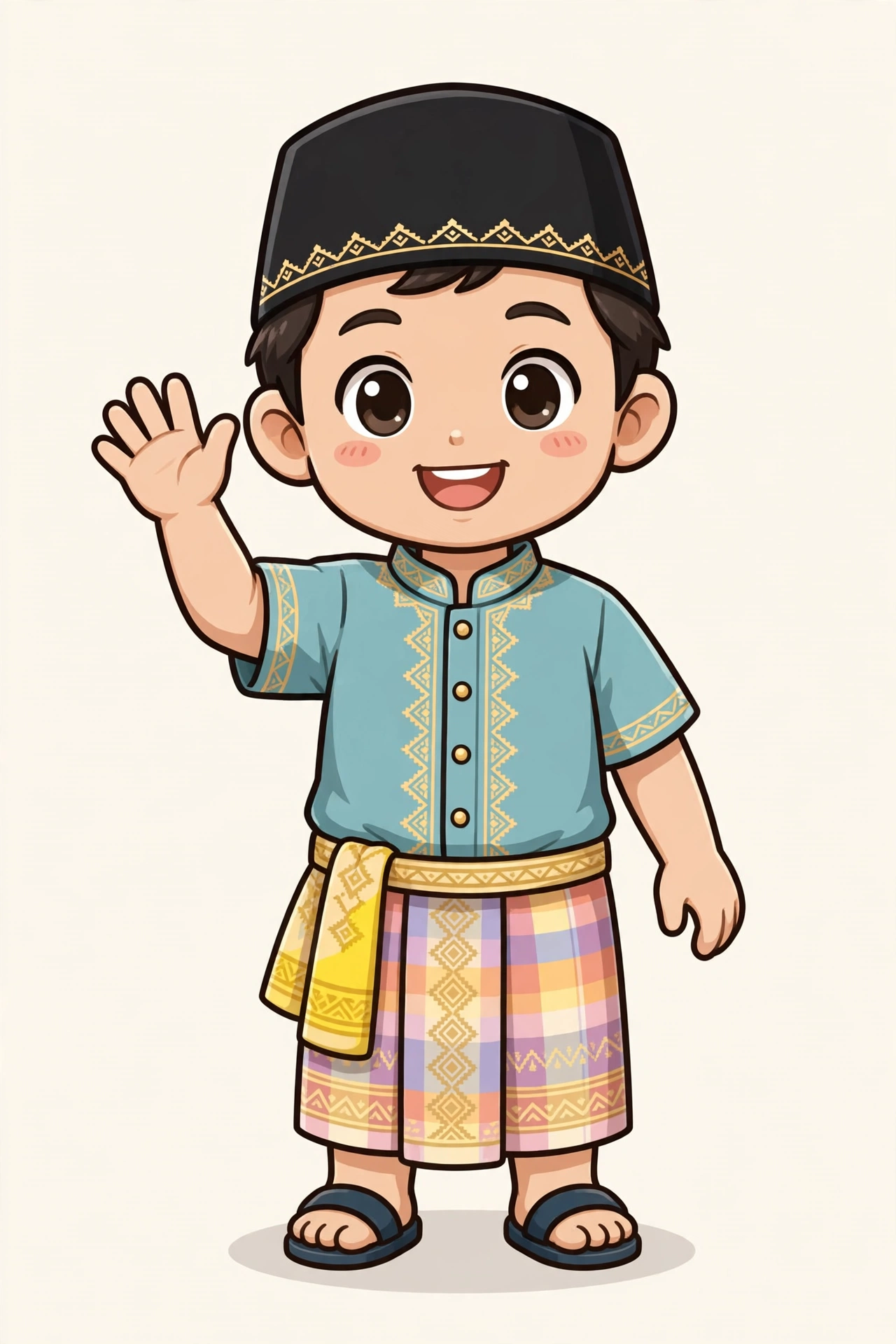 Maskot anak laki-laki Bugis