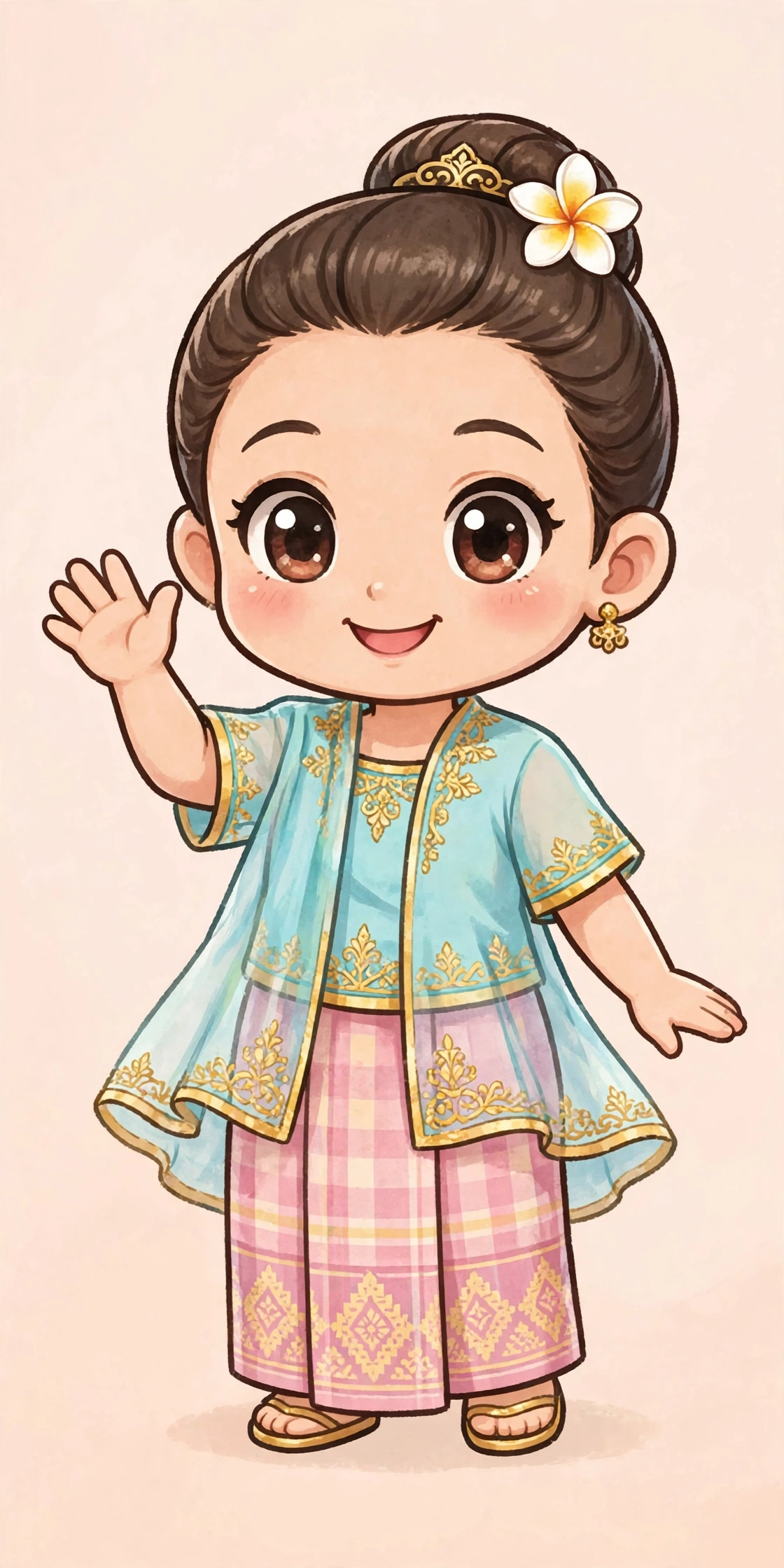 Maskot anak perempuan Bugis